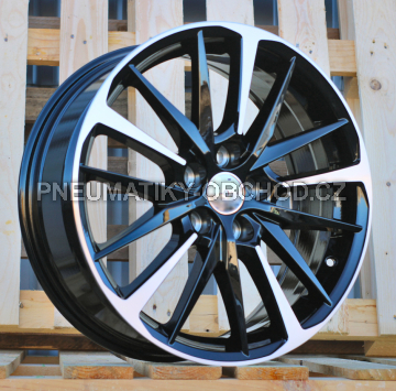 Alu kola Racing Line IN0184, 18x7 5x114.3 ET35, černá + leštění