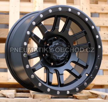 Alu kola Racing Line JT243, 17x9 6x139.7 ET, černá + leštění