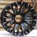 Alu kola Racing Line JT255, 17x9 5x127 ET-10, černá + leštění (zátěžová)