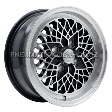 Alu kola Racing Line L1352, 13x5.5 4x100 ET30, černá + leštění