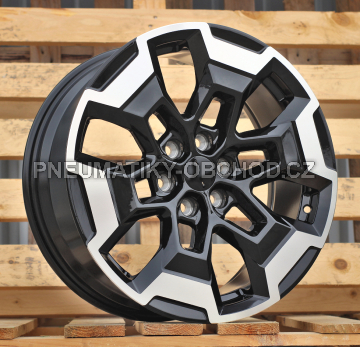 Alu kola Racing Line L2279, 18x7.5 6x114.3 ET30, černá + leštění (zátěžová)