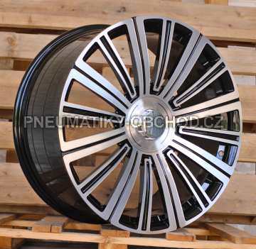 Alu kola Racing Line TX139A, 22x11 5x112 ET42, černá + leštění (zátěžová)