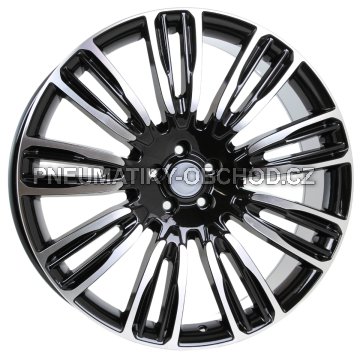 Alu kola Racing Line XE136, 20x9 5x108 ET45, černá + leštění (zátěžová)