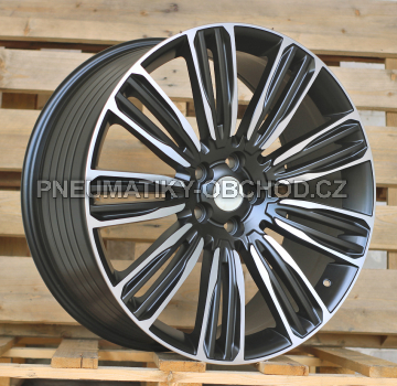 Alu kola Racing Line XE136, 22x9.5 5x120 ET45, černá matná + leštění