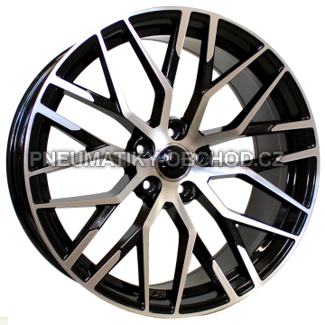 Alu kola Racing Line XFE30, 19x8.5 5x112 ET40, černá + leštění (zátěžová)