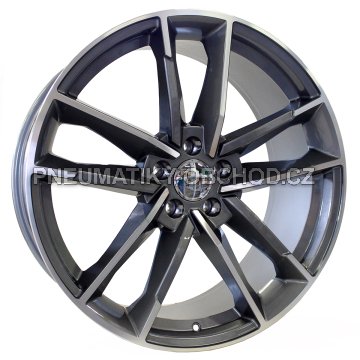 Alu kola Racing Line XFE81, 20x9 5x112 ET30, šedivá + leštění