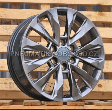 Alu kola Racing Line Y0185, 18x8 6x139.7 ET25, černá + leštění (zátěžová)