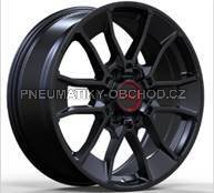 Alu kola Racing Line Y1202, 18x8 6x139.7 ET50, černá matná (zátěžová)