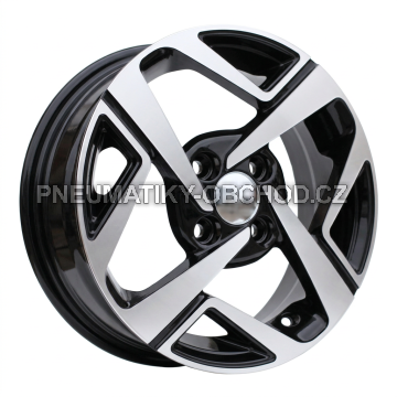 Alu kola Racing Line Y1245, 14x5 4x100 ET41, černá + leštění