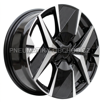 Alu kola Racing Line Y1256, 16x6.5 4x108 ET32, černá + leštění