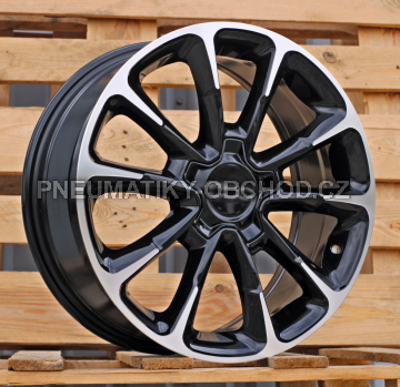 Alu kola Racing Line Y1281, 17x7 5x110 ET40, černá + leštění