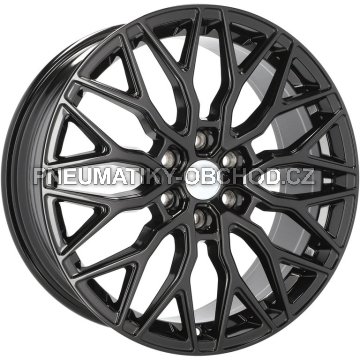 Alu kola Racing Line YF0412, 19x8 6x120 ET48, černá lesklá (zátěžová)