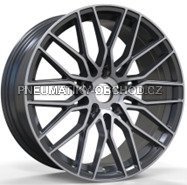 Alu kola Racing Line YF0435, 19x8.5 5x112 ET40, černá + leštění