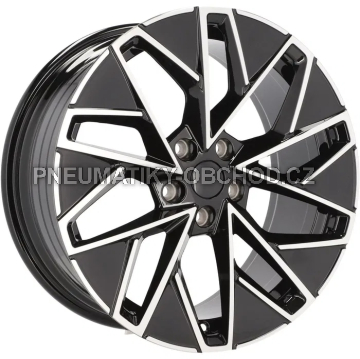 Alu kola Racing Line YF0444, 18x8 5x112 ET44, černá + leštění