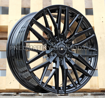 Alu kola Racing Line YF0453, 19x8 6x120 ET48, černá lesklá (zátěžová)