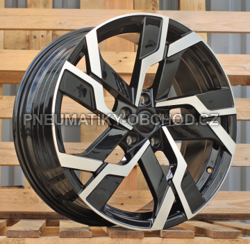 Alu kola Racing Line YF5696, 19x8 5x112 ET41, černá + leštění