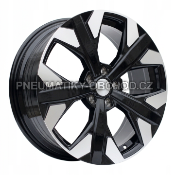 Alu kola Racing Line YF5699, 18x7.5 5x114.3 ET51, černá + leštění