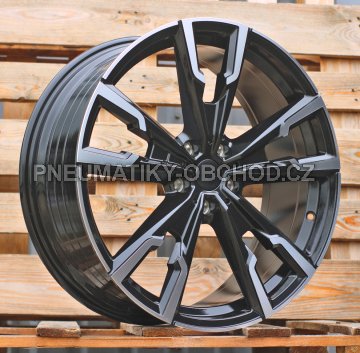 Alu kola Racing Line YF5710, 19x8 5x120 ET46, černá + leštění
