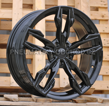 Alu kola Racing Line YF5718, 20x8 5x112 ET27, černá lesklá (zátěžová)
