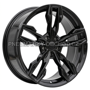 Alu kola Racing Line YF5718, 20x8 5x112 ET27, černá lesklá (zátěžová)