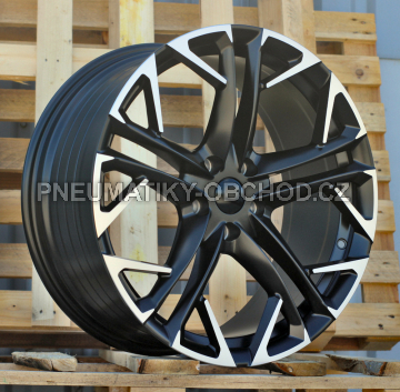 Alu kola Racing Line YF5719, 18x8 5x112 ET38, černá matná + leštění