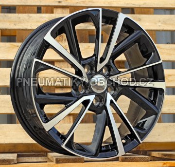 Alu kola Racing Line YF5758, 18x7 5x114.3 ET35, černá + leštění