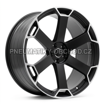 Alu kola Racing Line YF6149, 22x10 5x112 ET20, saténová černá (zátěžová)