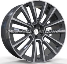 Alu kola Racing Line YF7076, 19x8 5x108 ET42.5, černá + leštění