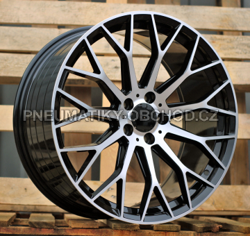 Alu kola Racing Line YS1180, 18x8 5x112 ET35, černá + leštění