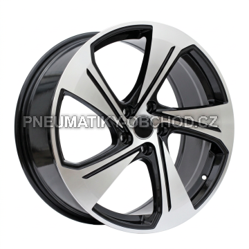 Alu kola Racing Line YS1270, 18x8 5x112 ET46, černá + leštění