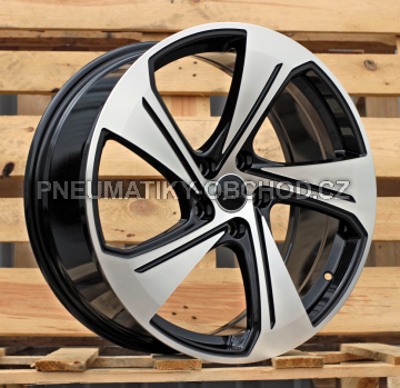 Alu kola Racing Line YS1270, 19x8 5x112 ET49, černá + leštění