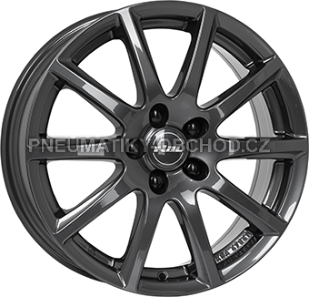 Alu kola RIAL MILANO, 15x6.5 4x100 ET38, titanová