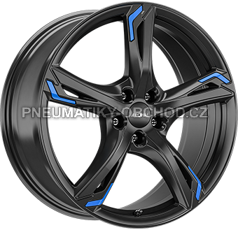 Alu kola RONAL R62 BLUE, 18x7.5 5x114.3 ET40, černá lesklá