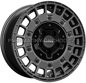 Alu kola SUPER METAL RIG, 17x7.5 5x118 ET55, šedivá matná (zátěžová)