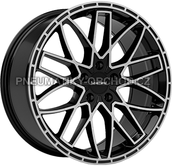 Alu kola SUPER METAL VANE, 20x8 5x120 ET55, černá lesklá + leštění (zátěžová)