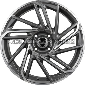 Alu kola TecnoMagnesio EPOWER, 17x7 4x108 ET30, šedivá + leštění