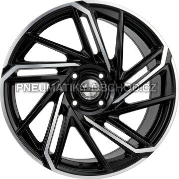 Alu kola TecnoMagnesio EPOWER, 18x7 5x100 ET40, černá + leštění