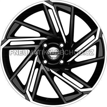 Alu kola TecnoMagnesio EPOWER, 18x7 5x100 ET40, černá + leštění