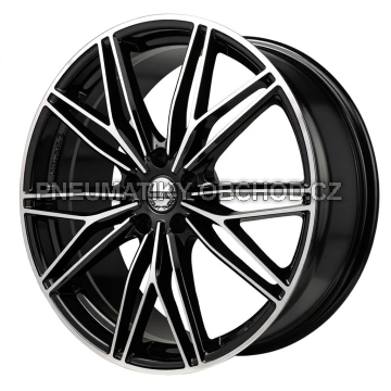 Alu kola TecnoMagnesio MOTORSPORT, 20x8 5x112 ET35, černá + leštění