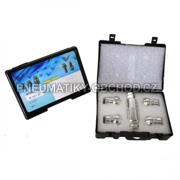 Bezpečnostní matice na alu kola M12x1,5 SADA, kužel dosedací plocha