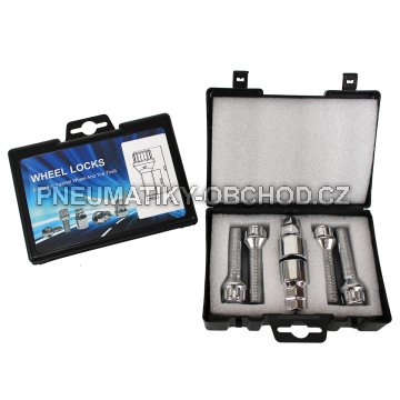 Bezpečnostní šrouby na alu kola M14x1,5x48mm SADA, kužel dosedací plocha