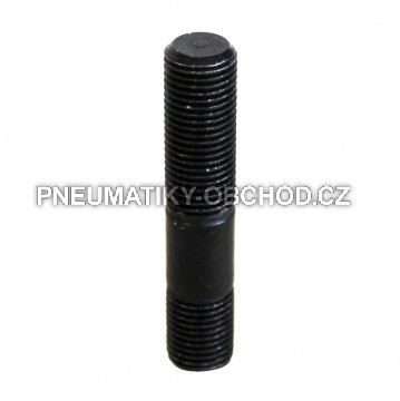 Kolové svorníky - štefty M12x1,25x30mm+15mm, oboustranný závit, černý