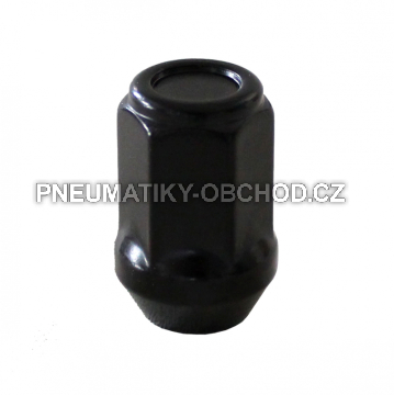 Matice na kola 9/16 UNF kužel, černá, klíč 19, výška 34 mm, uzavřená
