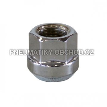 Matice na kola M14x1,5 koule R12, klíč 19, výška 21 mm, otevřená