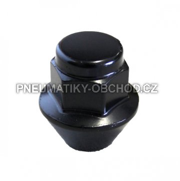 Matice na originální alu kola Ford, Jaguar, Volvo M12x1,5 černá, kužel, klíč 19, uzavřená