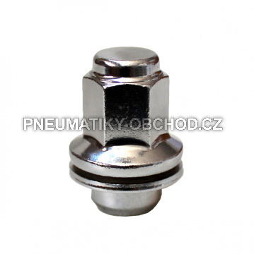 Matice na originální alu kola Lexus, Toyota M14x1,5 s plochou podložkou, klíč 22, výška 47 mm, uzavřená