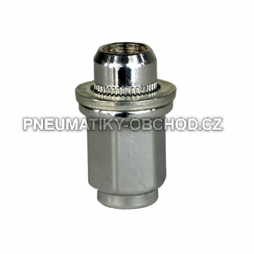 Matice na originální alu kola Toyota M12x1,5 s plochou podložkou, klíč 21, výška 47,5 mm, uzavřená