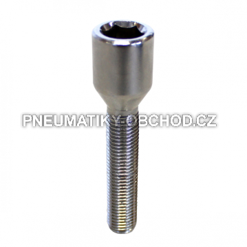 Speciální šrouby na alu kola M12x1,5x55mm s vnitřním imbusem, kužel