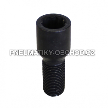 Speciální šrouby na alu kola M14x1,25x27mm s vnitřní hvězdicí, černé, kužel