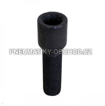 Speciální šrouby na alu kola M14x1,25x40mm s vnitřní hvězdicí, černá, kužel